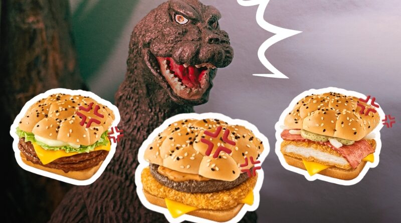 Novos lanches do Godzilla para o início de 2024