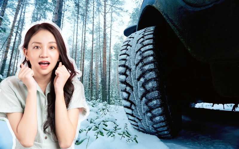 Viajar na neve! Informações sobre pneus de neve, correntes para sair com segurança