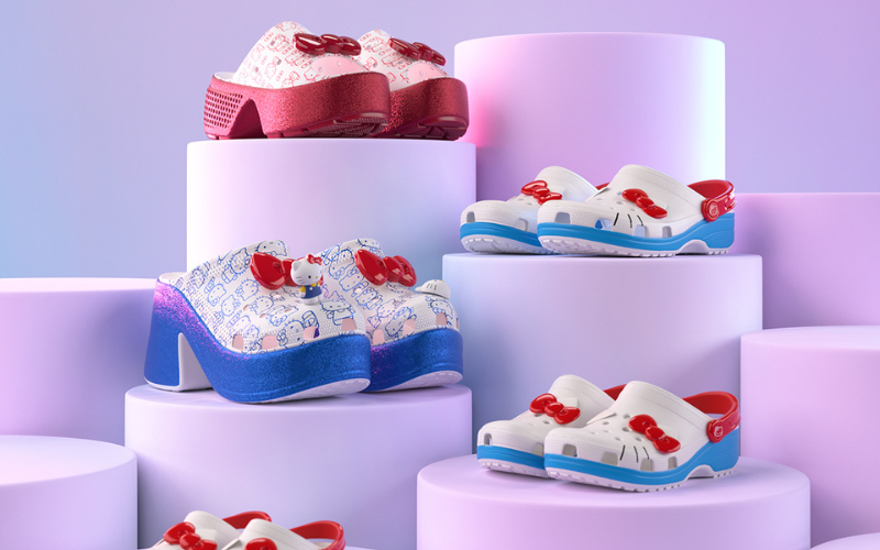 Hello Kitty comemora meio século lançando nova linha de crocs kawaii
