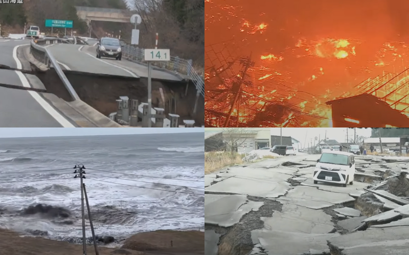 Número de mortes chega a 48 após forte terremoto deixar rastro de destruição em Ishikawa