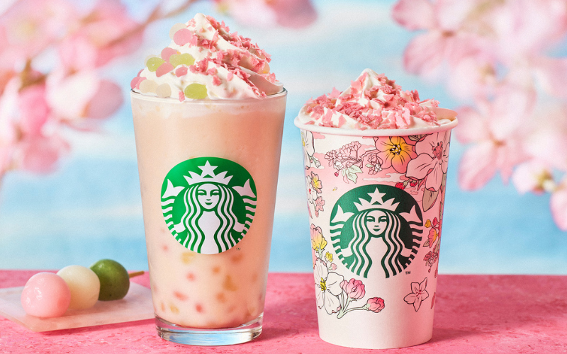 Starbucks Japan lançará Hanami Dango Frappuccino para a temporada de sakura!