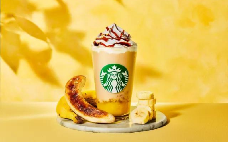 Starbucks anuncia nova bebida de Banana com Creme Brûlée 