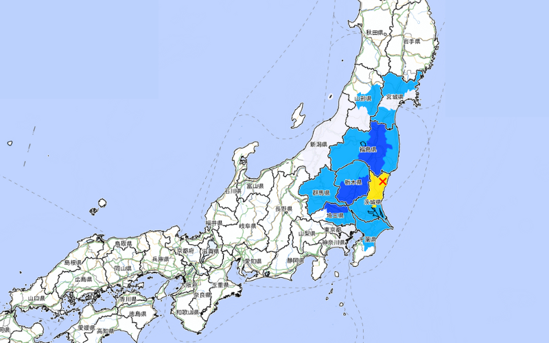 Terremotos abalam Ibaraki na madrugada de segunda-feira